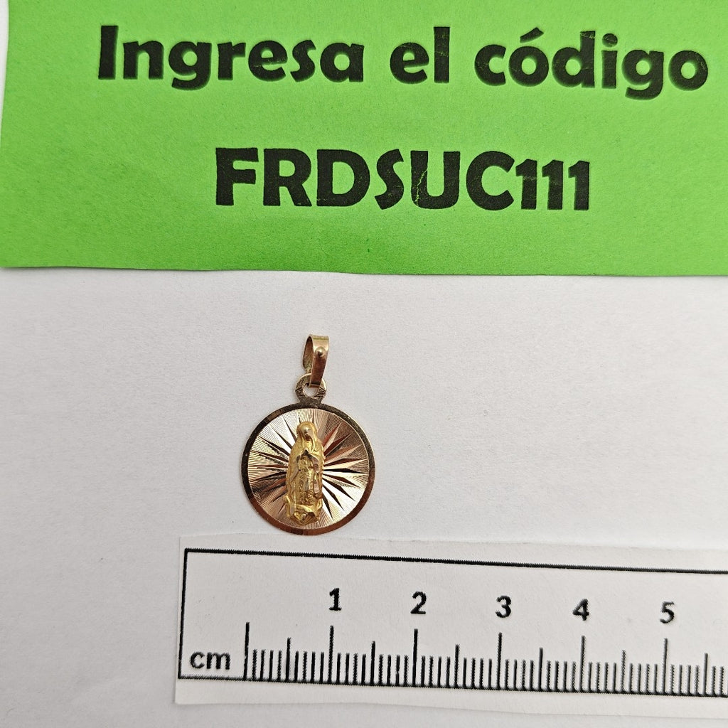 MEDALLA RELIGIOSA ORO 14 K 1,40 GRMS (SEMINUEVO)