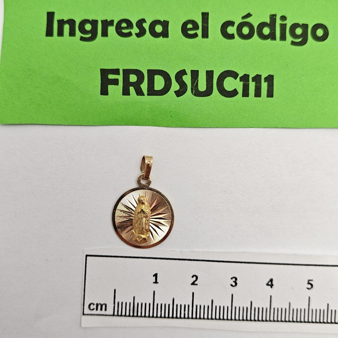 MEDALLA RELIGIOSA ORO 14 K 1,40 GRMS (SEMINUEVO)