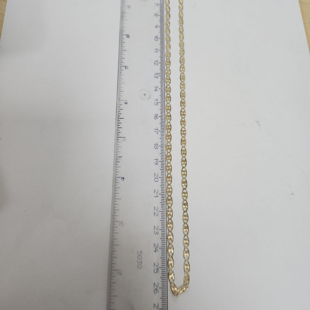 CADENAS TEJIDO GUCHI ORO 14K 55 CM 7.1 GR (NUEVO)