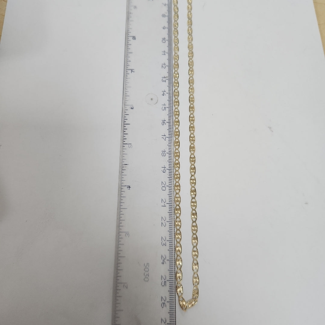 CADENAS TEJIDO GUCHI ORO 14K 55 CM 7.1 GR (NUEVO)