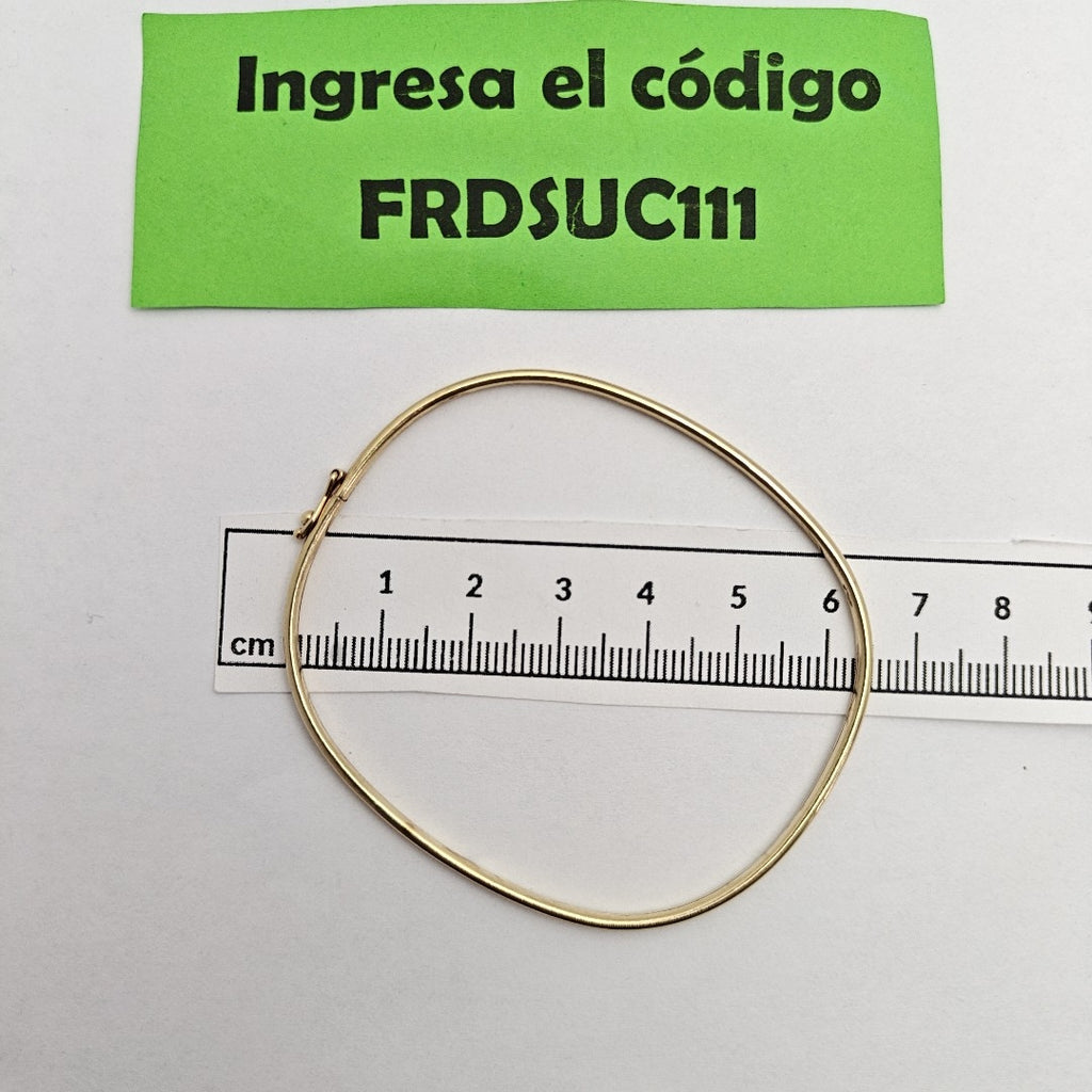 PULSERA RIGIDA ORO 14 K 3,60 GRMS (SEMINUEVO)