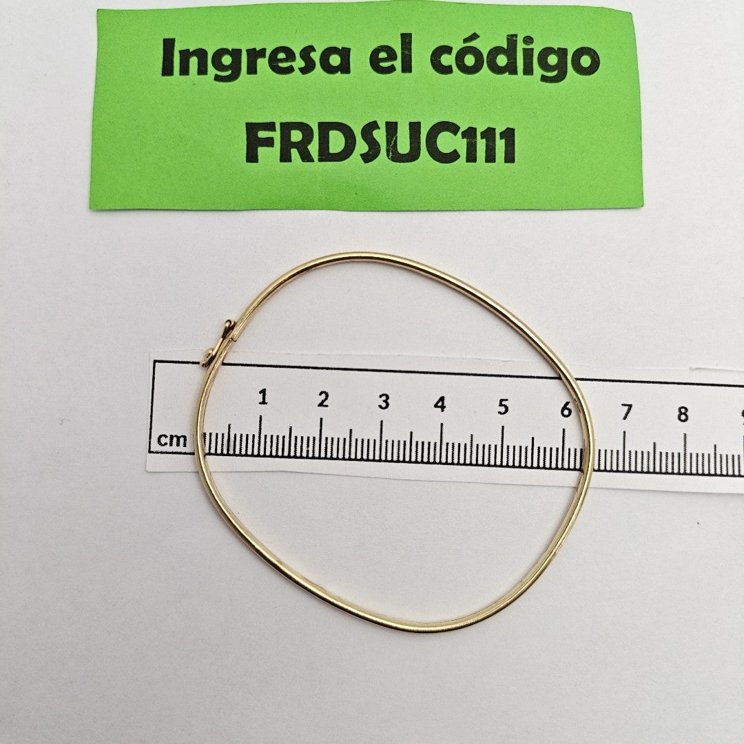 PULSERA RIGIDA ORO 14 K 3,60 GRMS (SEMINUEVO)