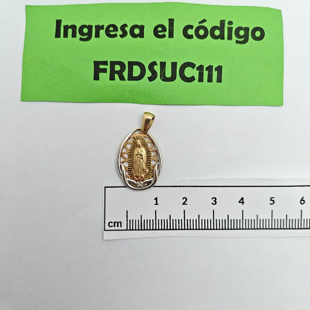 MEDALLA RELIGIOSA ORO COMBINADO 18 K 3,00 GRMS (SEMINUEVO)