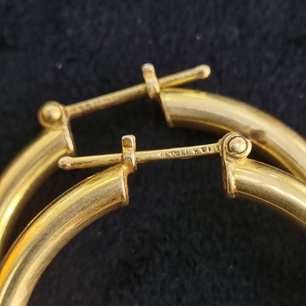 ARETES PAR ORO 14 K 7.8 GRMS (SEMINUEVO)