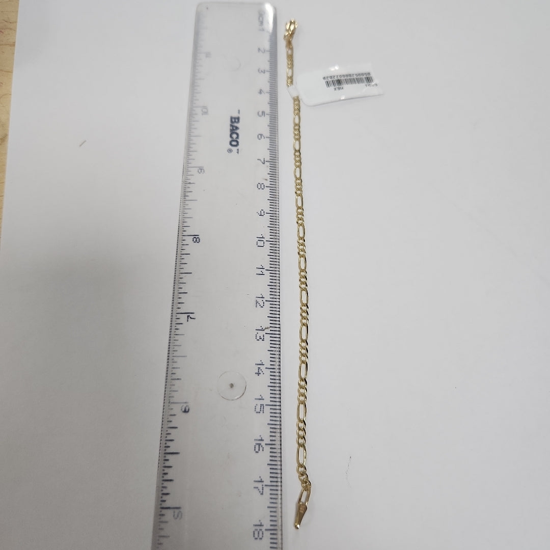 PULSERAS TEJIDO 3X1 ORO 14K 18 CM 1.9 GR (NUEVO)