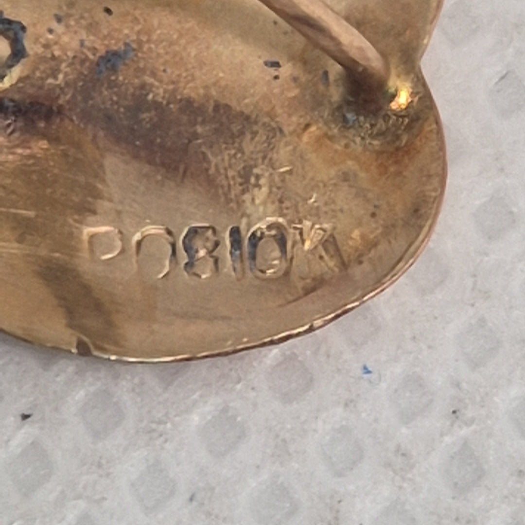 ARETES PAR ORO COMBINADO 10 K 1 GRMS (SEMINUEVO)