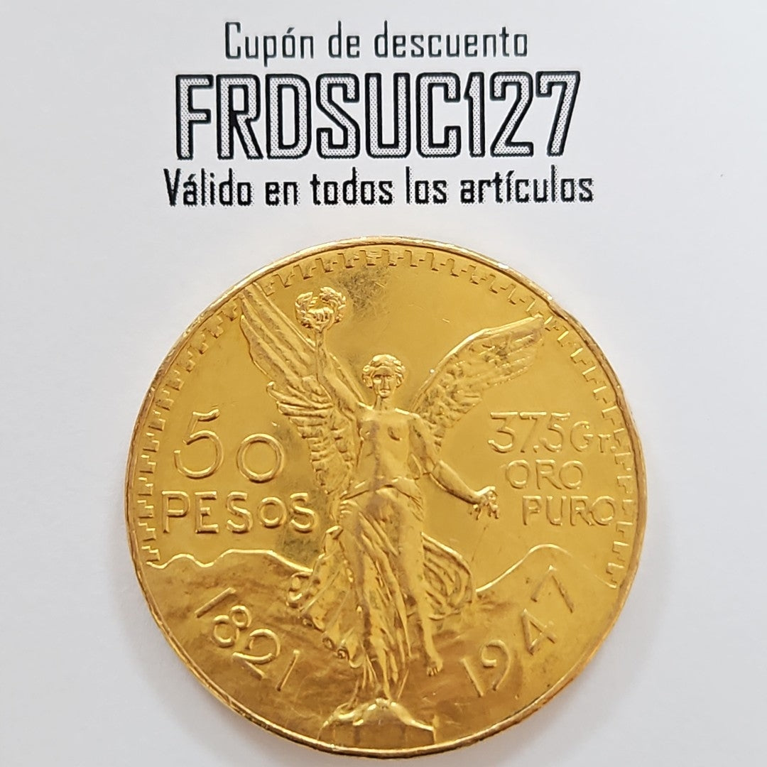 K1 41.6 GRMS 21 K IDENTIFICACIÓN MONEDA NOMINATIVA MONEDAS PESOS 50 PESOS (SEMINUEVO)