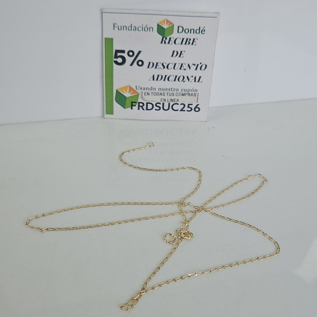 CADENAS TEJIDO ESLABONES ORO 10K 60 CM 2.1 GR (NUEVO)