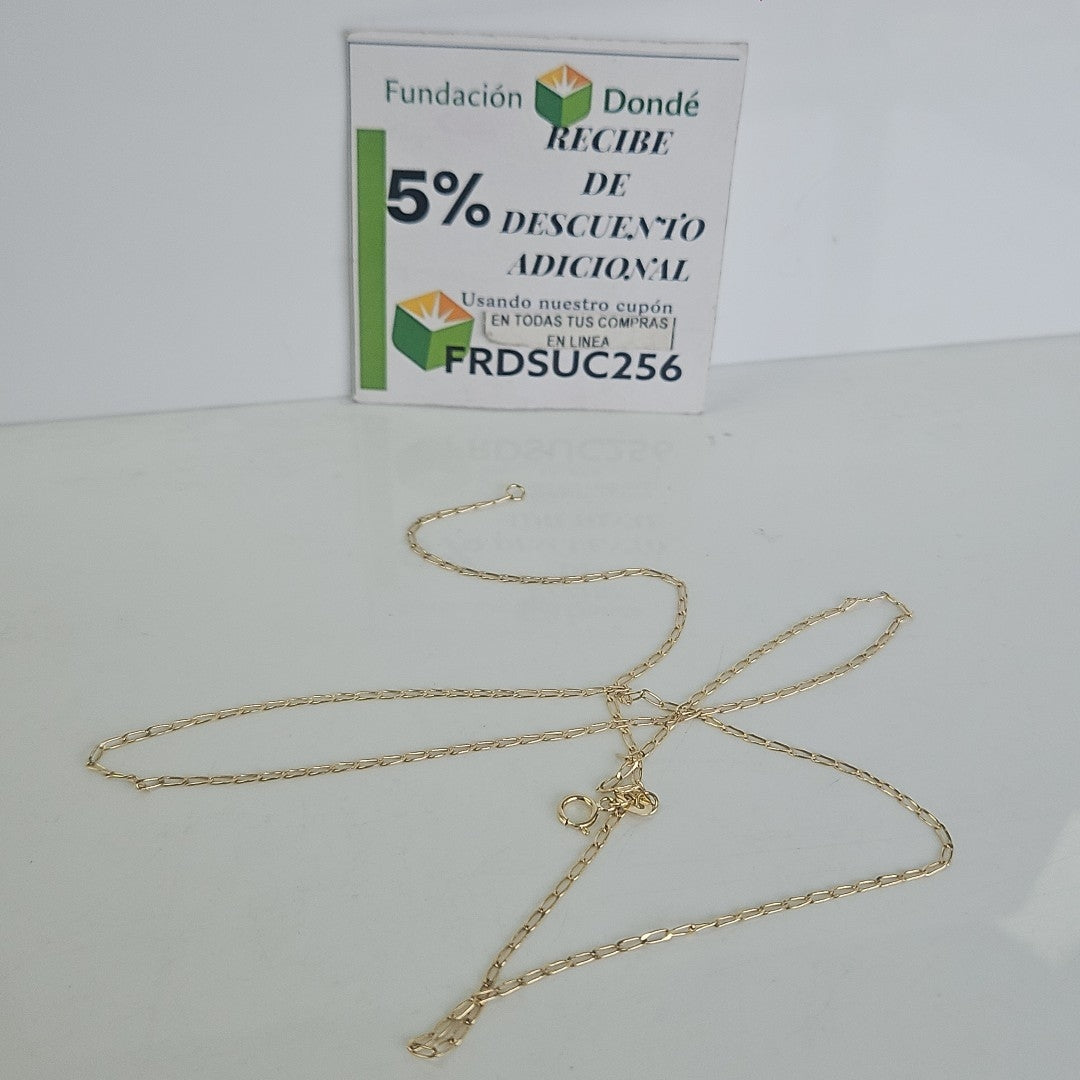 CADENAS TEJIDO ESLABONES ORO 10K 60 CM 2.1 GR (NUEVO)