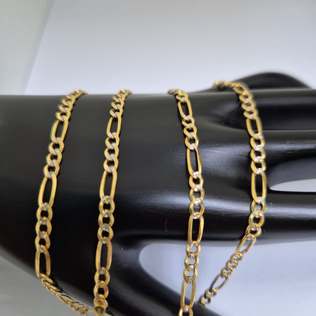 CADENAS 3X1 DIAMANTADA ORO 14K 55 CM 8.5 GR (NUEVO)