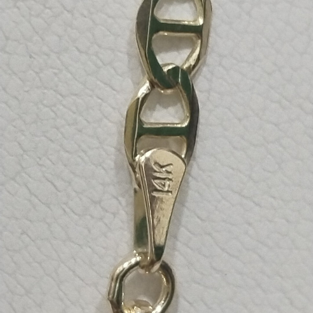 CADENAS TEJIDO MARINERA ORO 14K 55 CM 8 GR (NUEVO)
