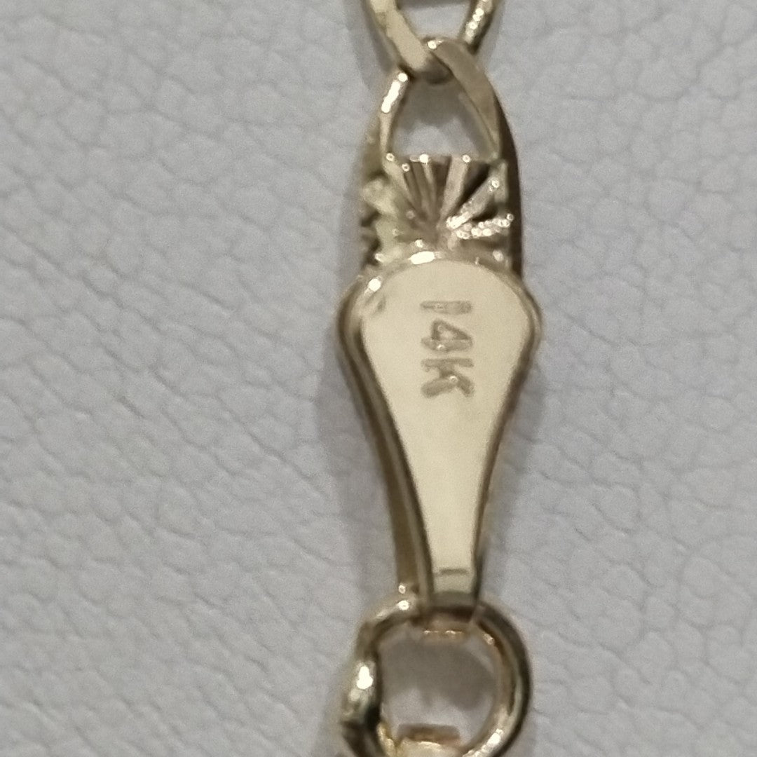 CADENAS TEJIDO GUCHI ORO 14K 55 CM 7.1 GR (NUEVO)