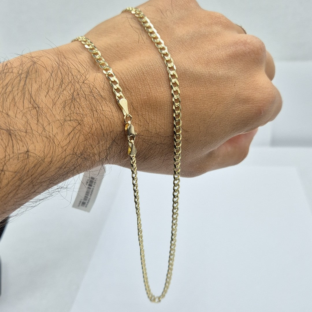 CADENAS BARBADA ORO 14K 55 CM 13 GR (NUEVO)