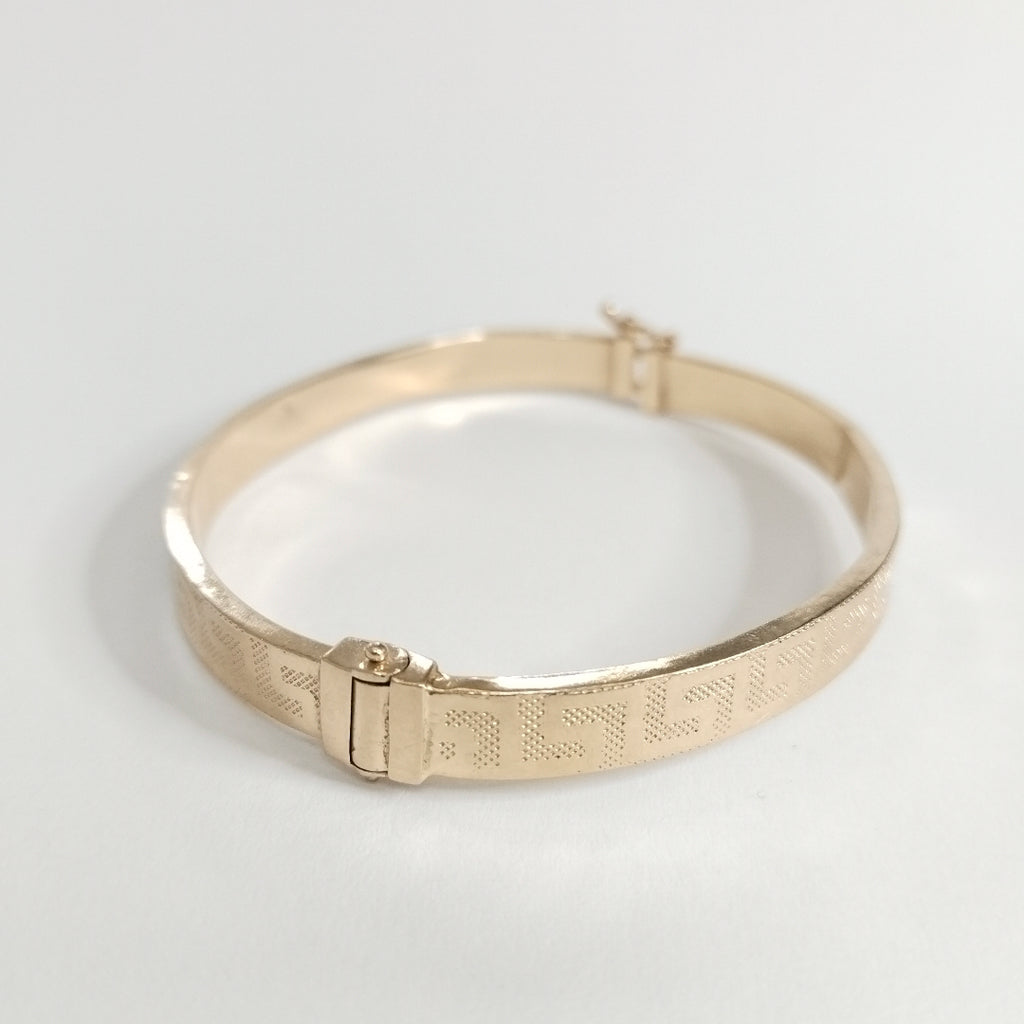 PULSERA RIGIDA ORO 14 K 7.9 GRMS (SEMINUEVO)