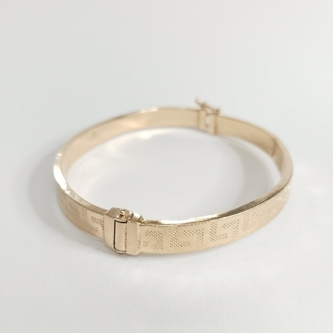 PULSERA RIGIDA ORO 14 K 7.9 GRMS (SEMINUEVO)