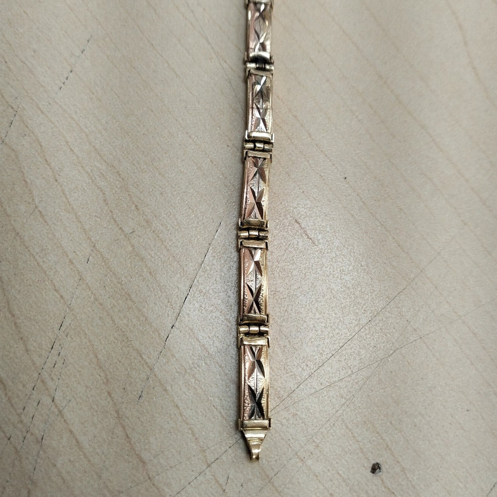 PULSERA ORO COMBINADO 14 K 11.1 GRMS (SEMINUEVO)