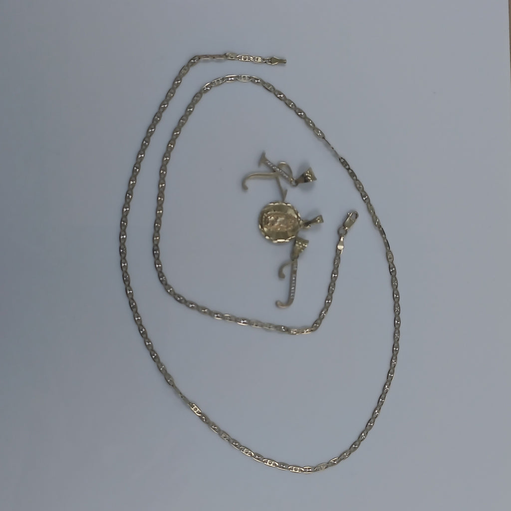 CADENA, DIJE ORO 14 K 9.5 GRMS (SEMINUEVO)