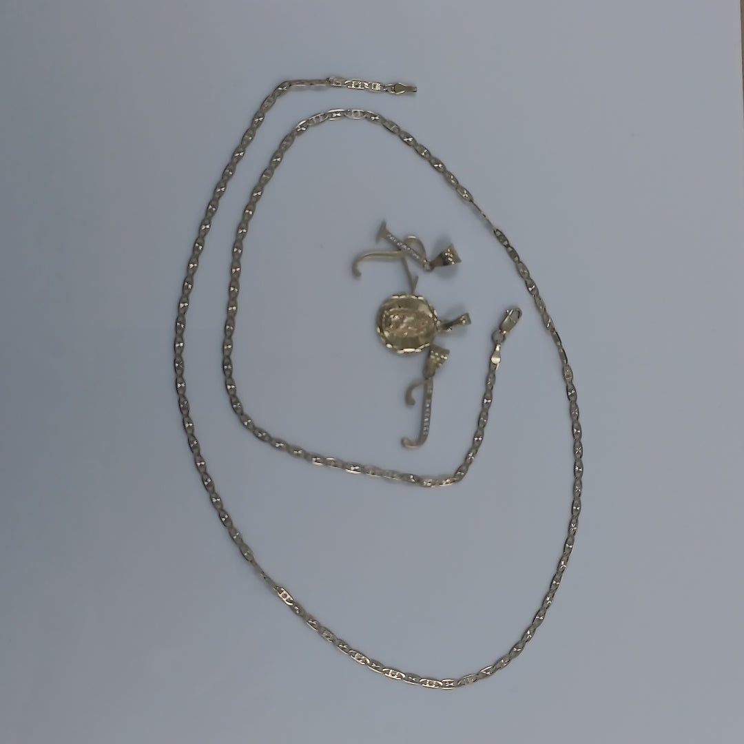 CADENA, DIJE ORO 14 K 9.5 GRMS (SEMINUEVO)