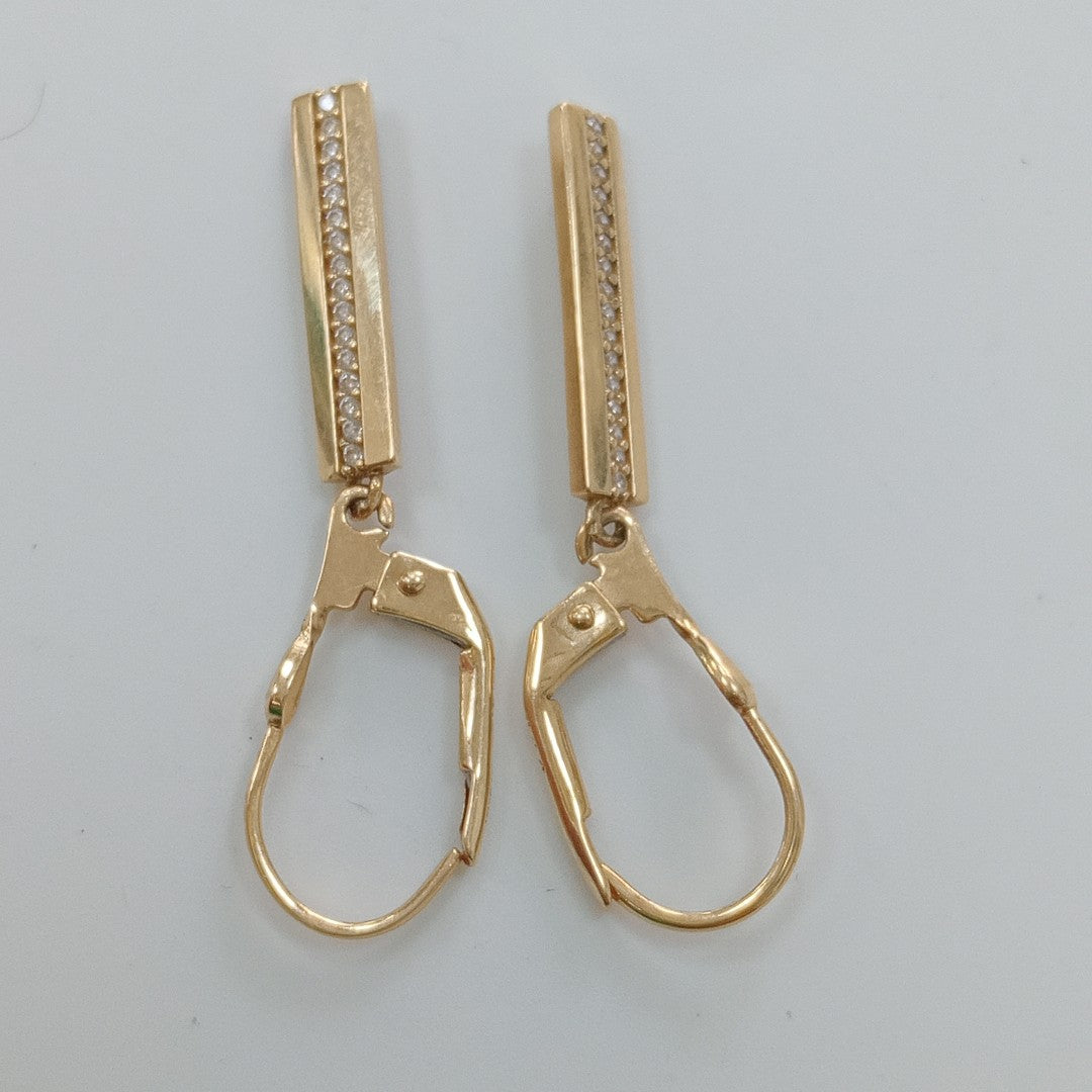 ARETES PAR ORO 14 K 2.5 GRMS (SEMINUEVO)