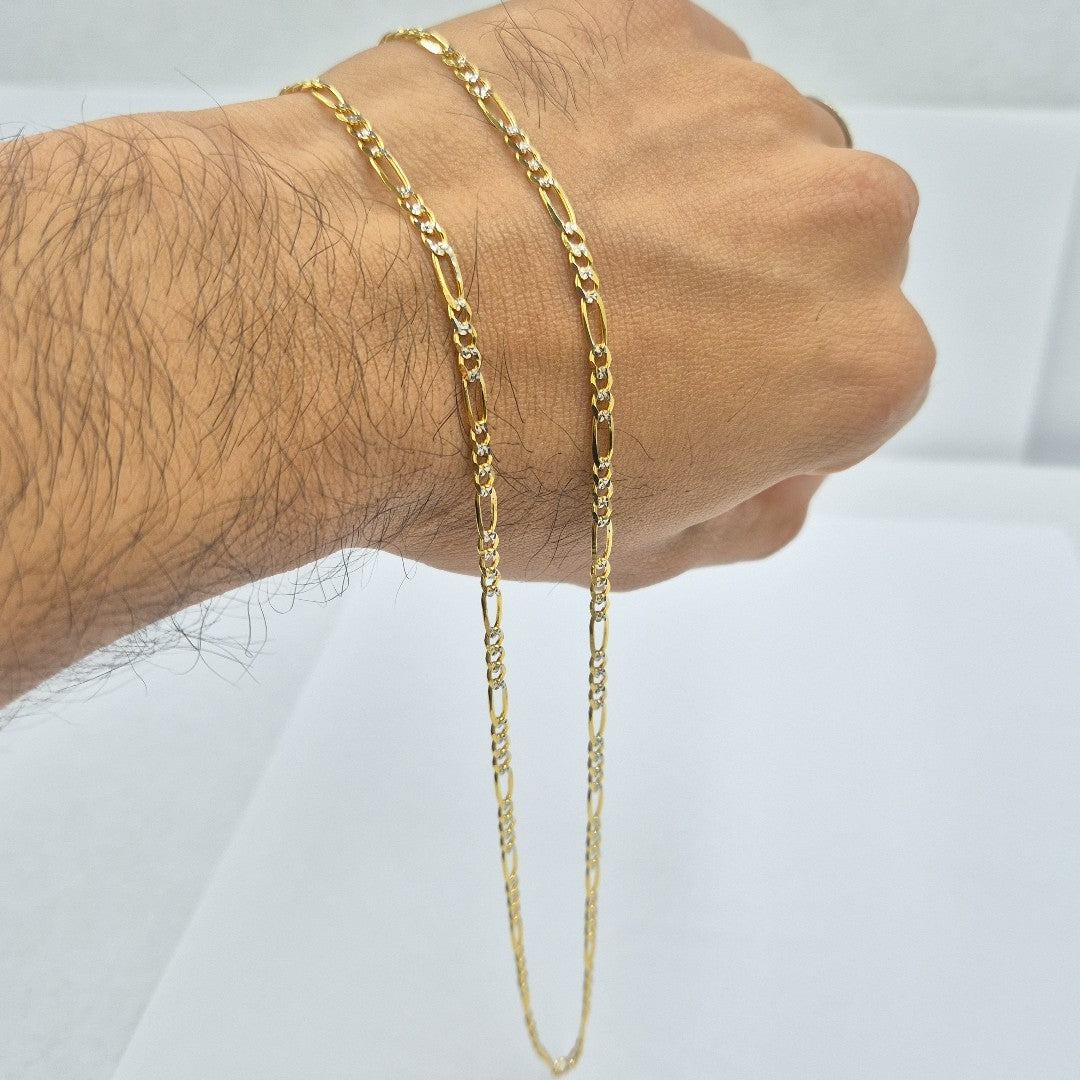 CADENAS 3X1 DIAMANTADA ORO 14K 55 CM 8.5 GR (NUEVO)