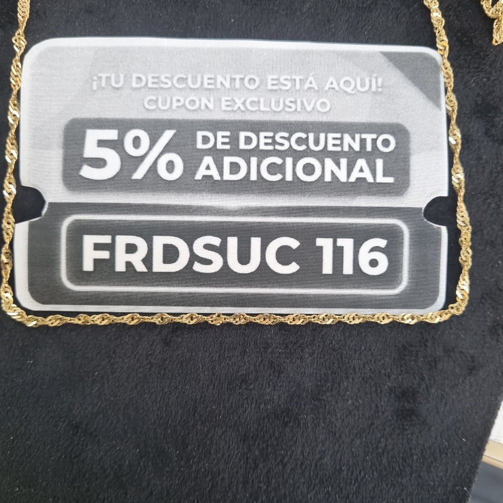 CADENA ORO 10 K 5.3 GRMS (SEMINUEVO)