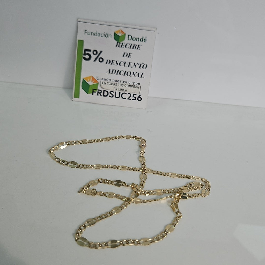 CADENAS TEJIDO ESPECIAL ORO 10K 55 CM 7.1 GR (NUEVO)