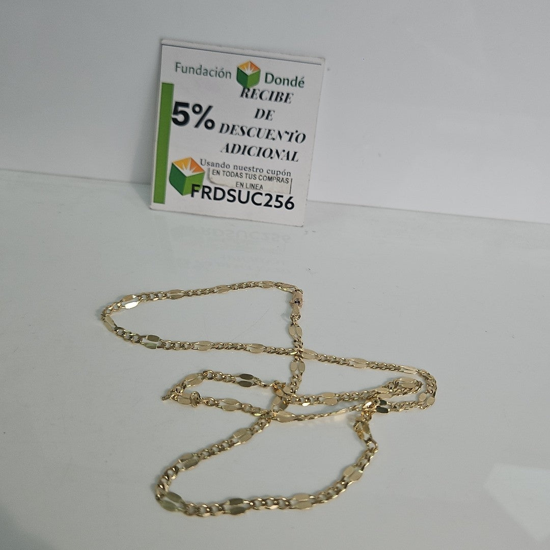 CADENAS TEJIDO ESPECIAL ORO 10K 55 CM 7.1 GR (NUEVO)