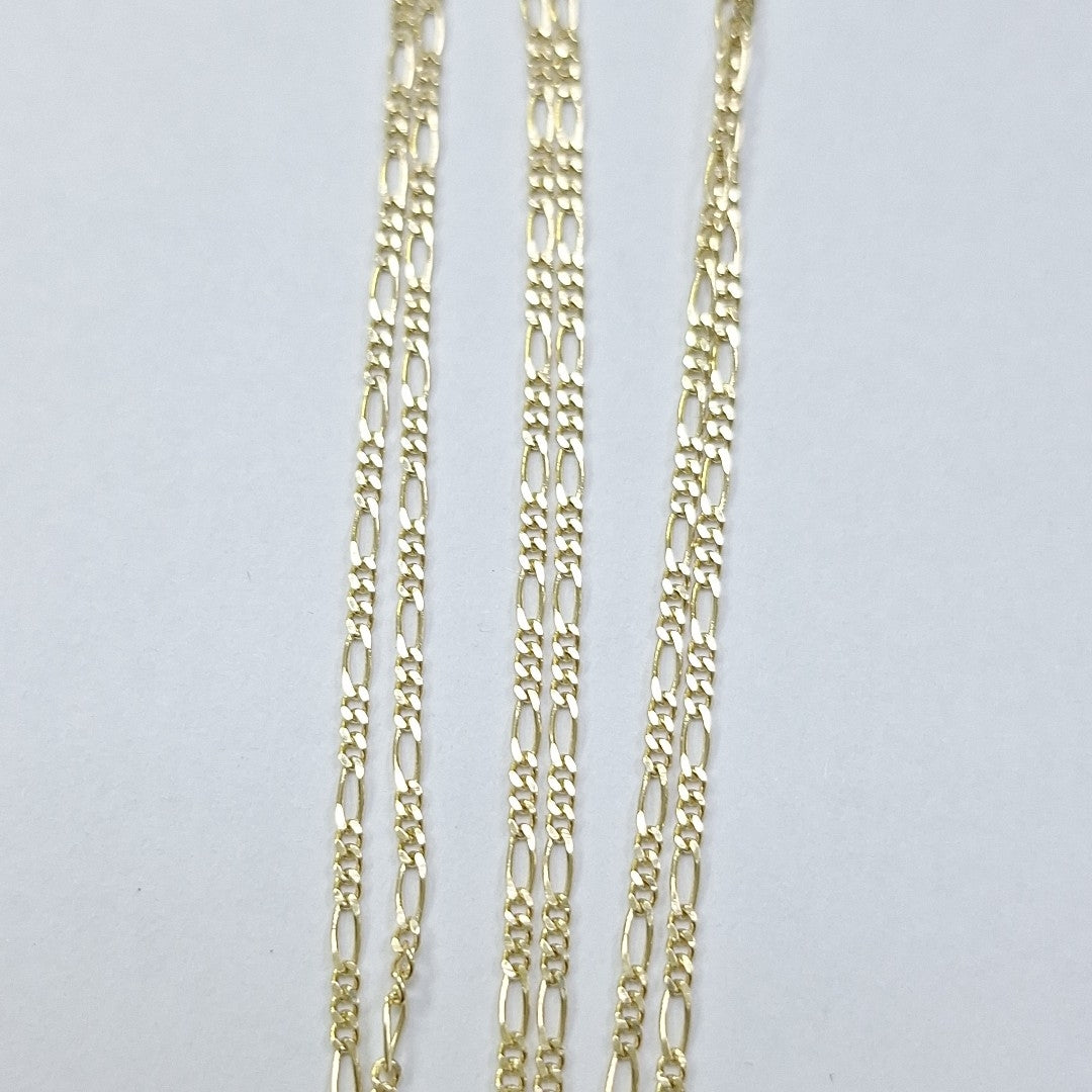 CADENAS TEJIDO 3X1 ORO 14K 55 CM 2.7 GR (NUEVO)