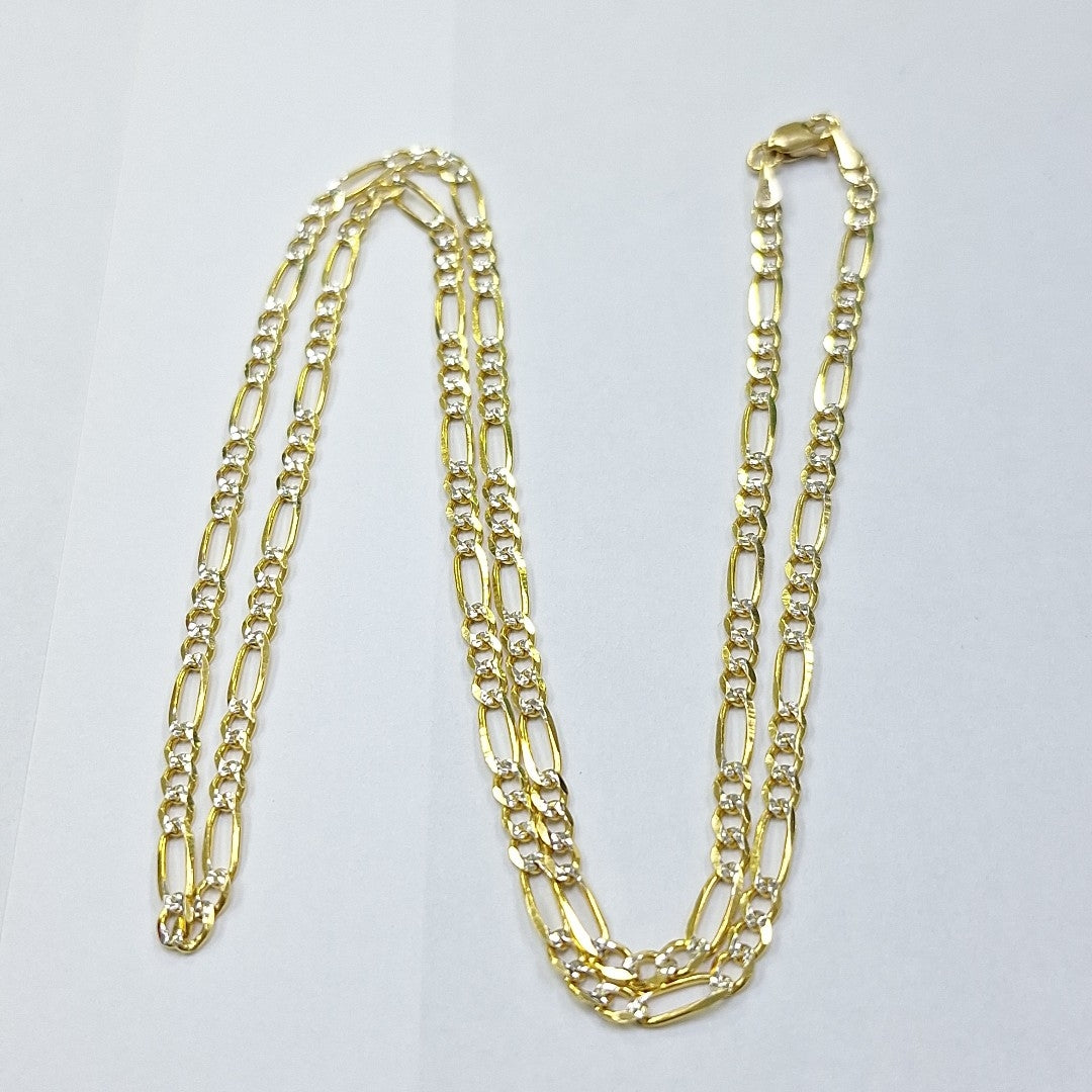 CADENAS 3X1 DIAMANTADA ORO 14K 55 CM 8.4 GR (NUEVO)