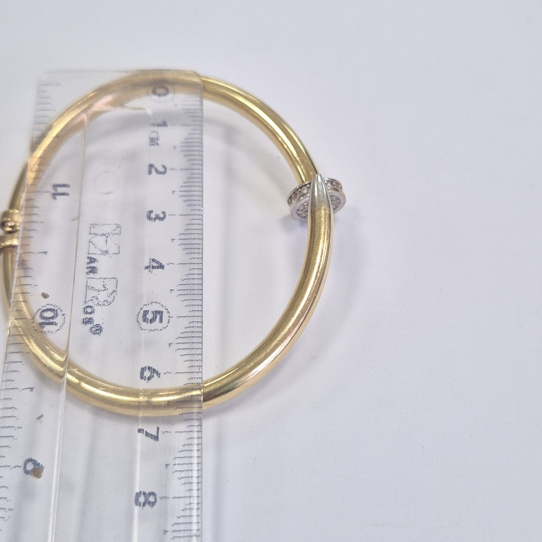 BRAZALETE ORO COMBINADO 14 K 13.1 GRMS (SEMINUEVO)