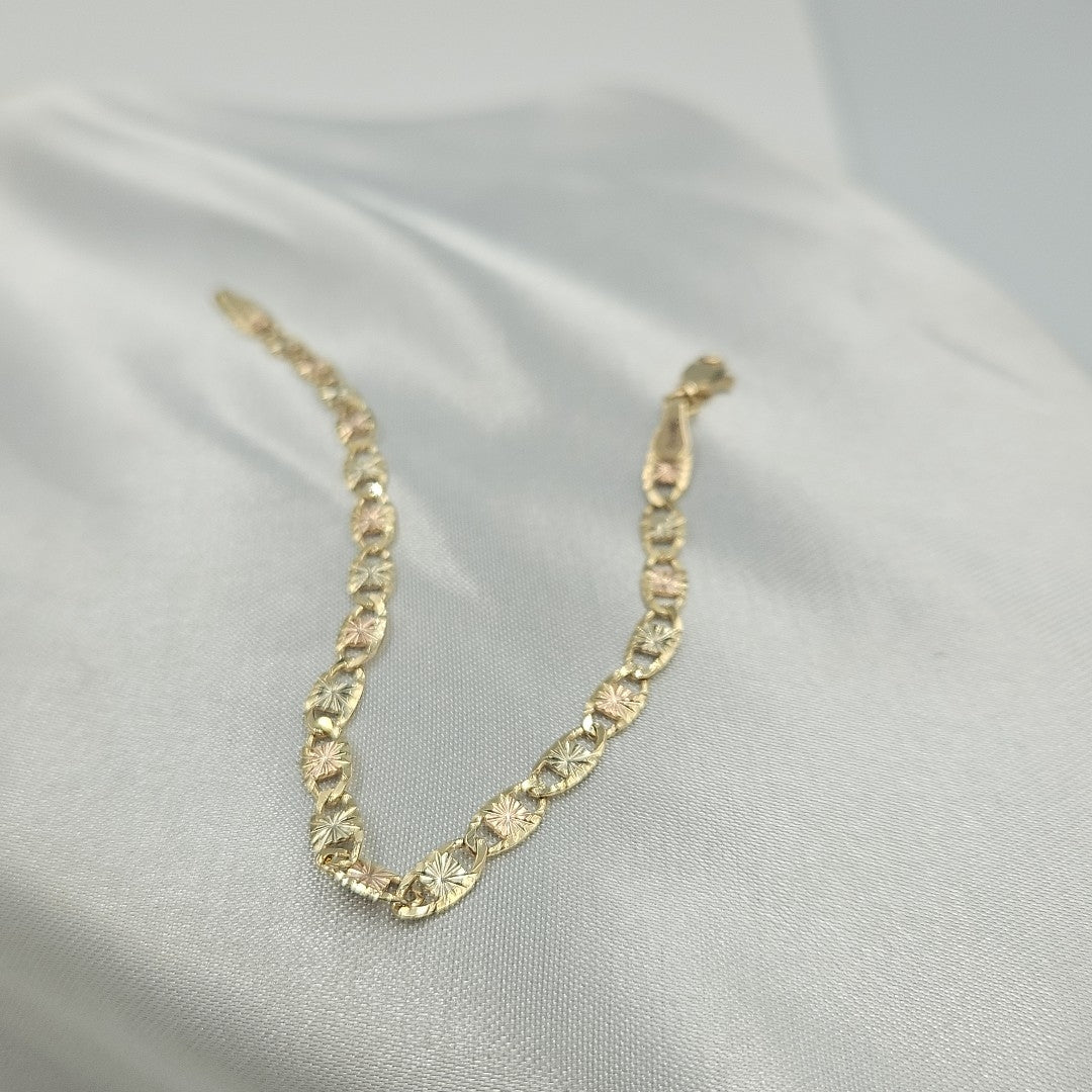 PULSERA TEJIDO GUCHI ORO 14K 18 CM 4.1 GR (NUEVO)
