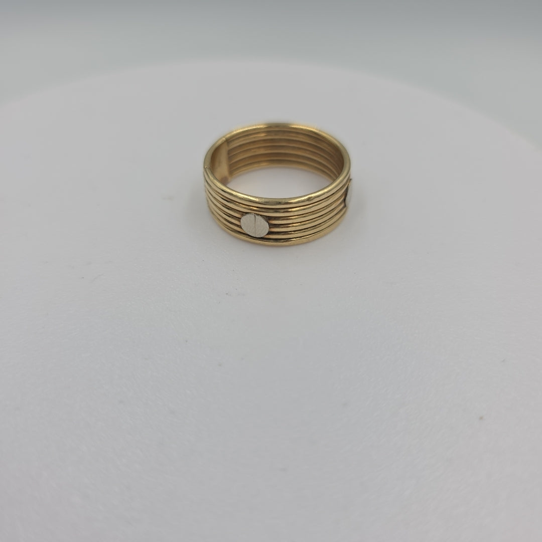 ANILLO ORO,RODIADO 10 K 4,00 GRMS (SEMINUEVO)