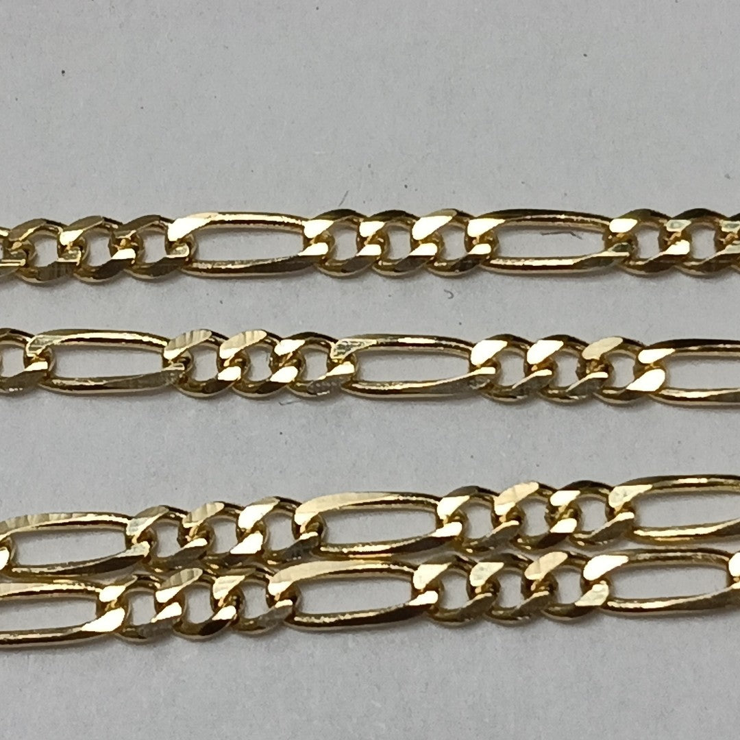 CADENAS TEJIDO 3X1 ORO 10K 50 CM 2.9 GR (NUEVO)