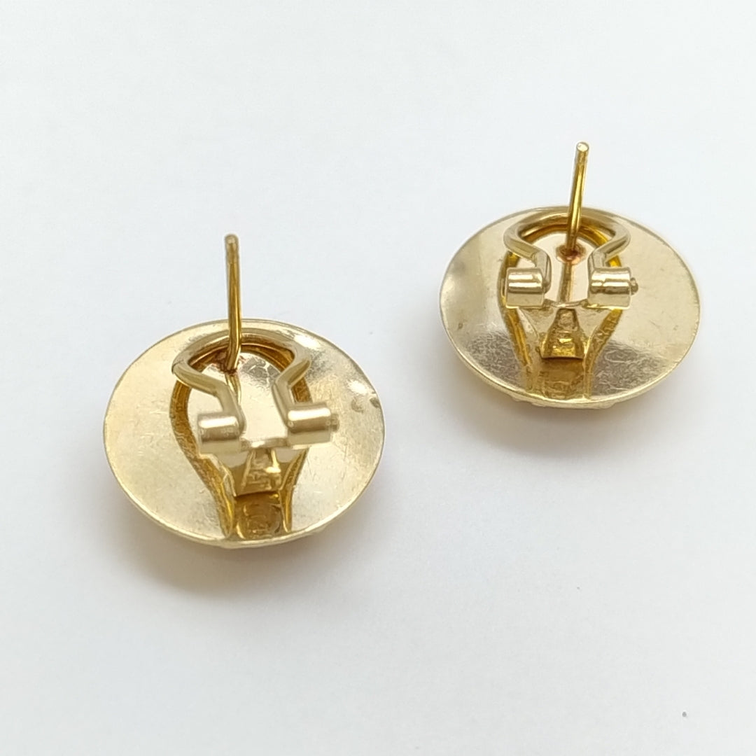 ARETES PAR ORO, RODIADO 14 K 5 GRMS (SEMINUEVO)