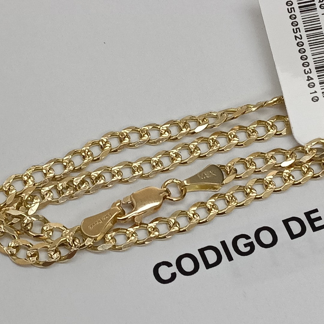 CADENAS BARBADA ORO 14K 55 CM 13.2 GR (NUEVO)
