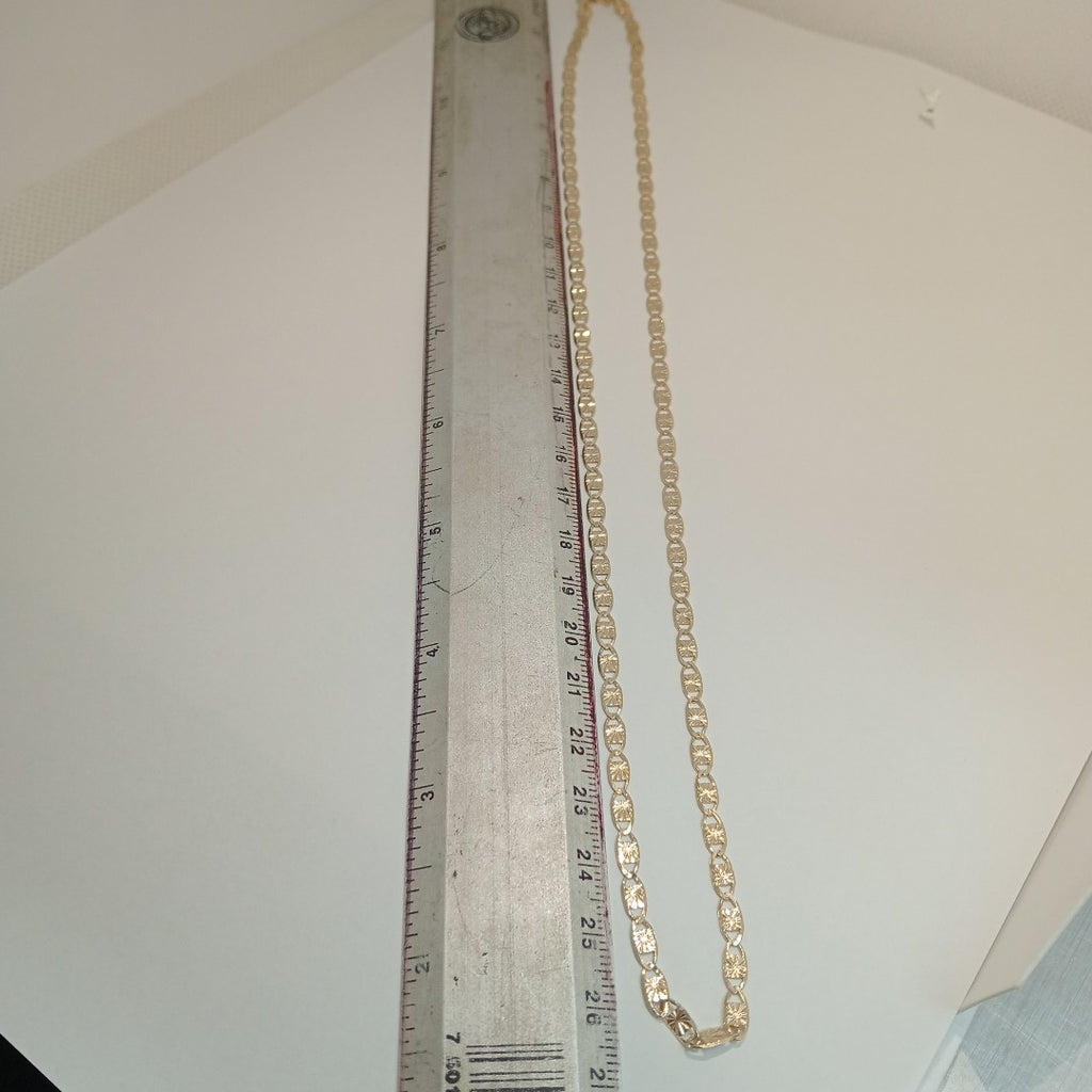 CADENAS TEJIDO GUCHI ORO 14K 55 CM 6.9 GR (NUEVO)
