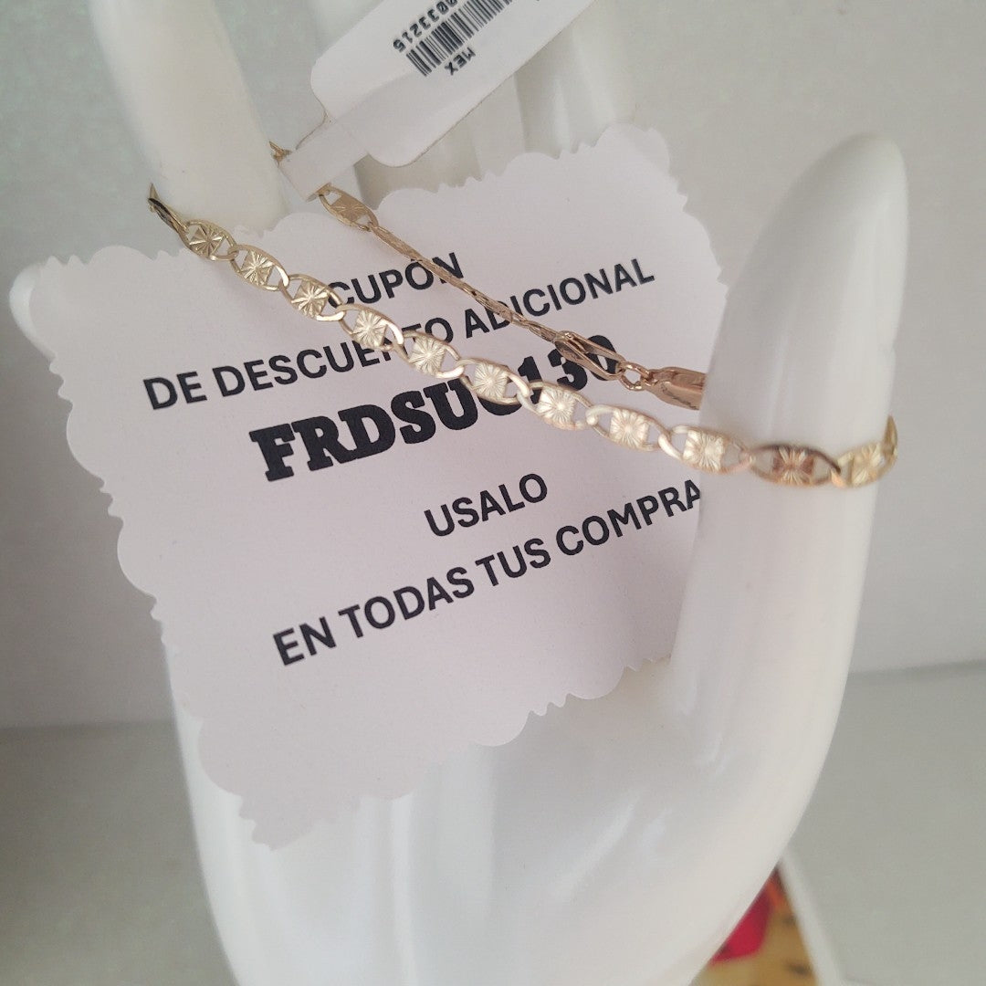 PULSERAS GUCHI ORO 14K 18 CM 2.9 GR (NUEVO)