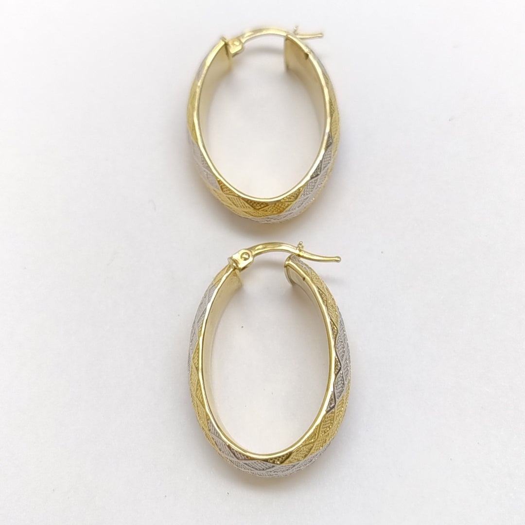ARRACADAS PAR ORO, RODIADO 14 K 4.3 GRMS (SEMINUEVO)