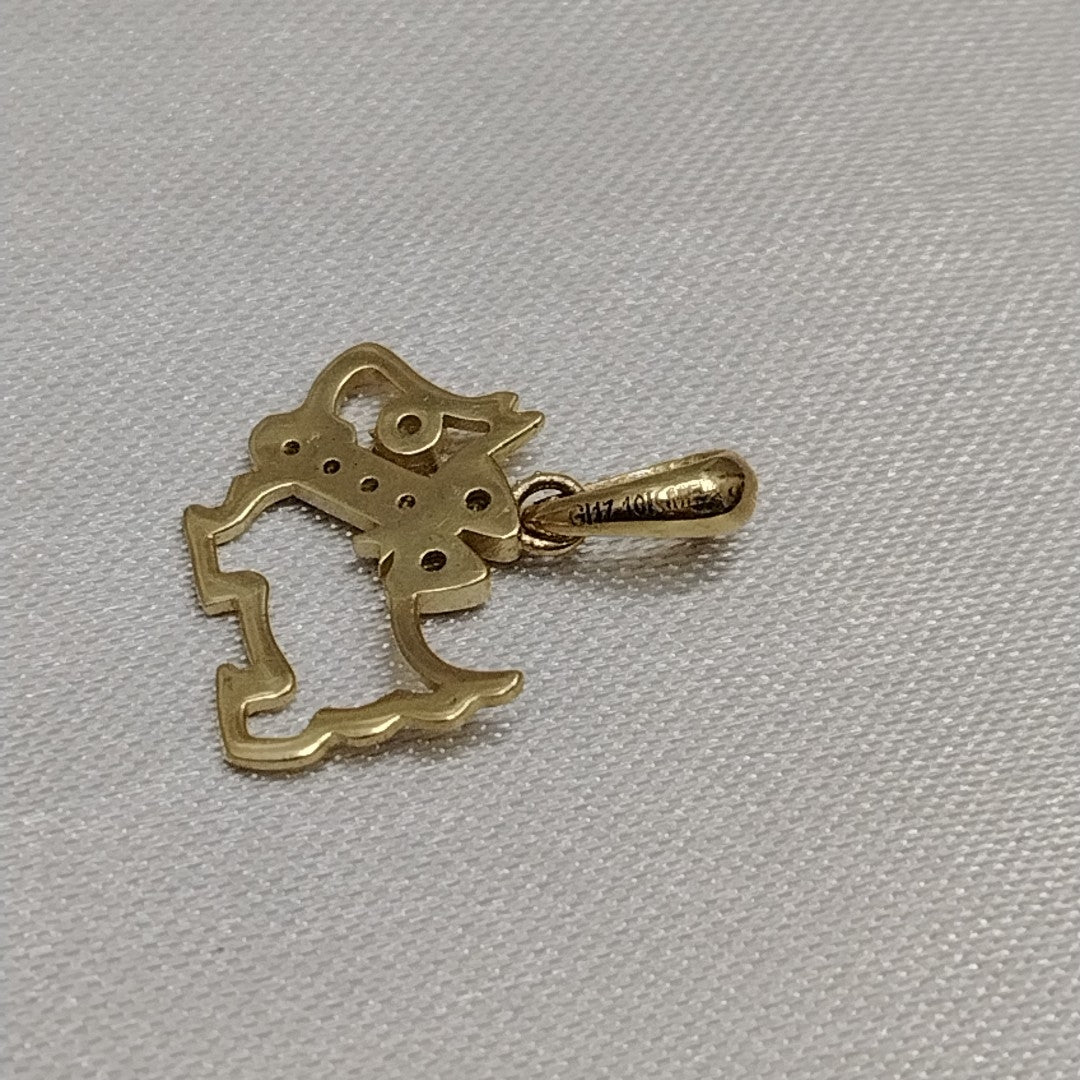 DIJES PERRO ORO 10K 1.1 GR (NUEVO)