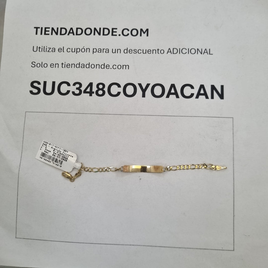 ESCLAVA ORO 10 K 2.4 GRMS (SEMINUEVO)