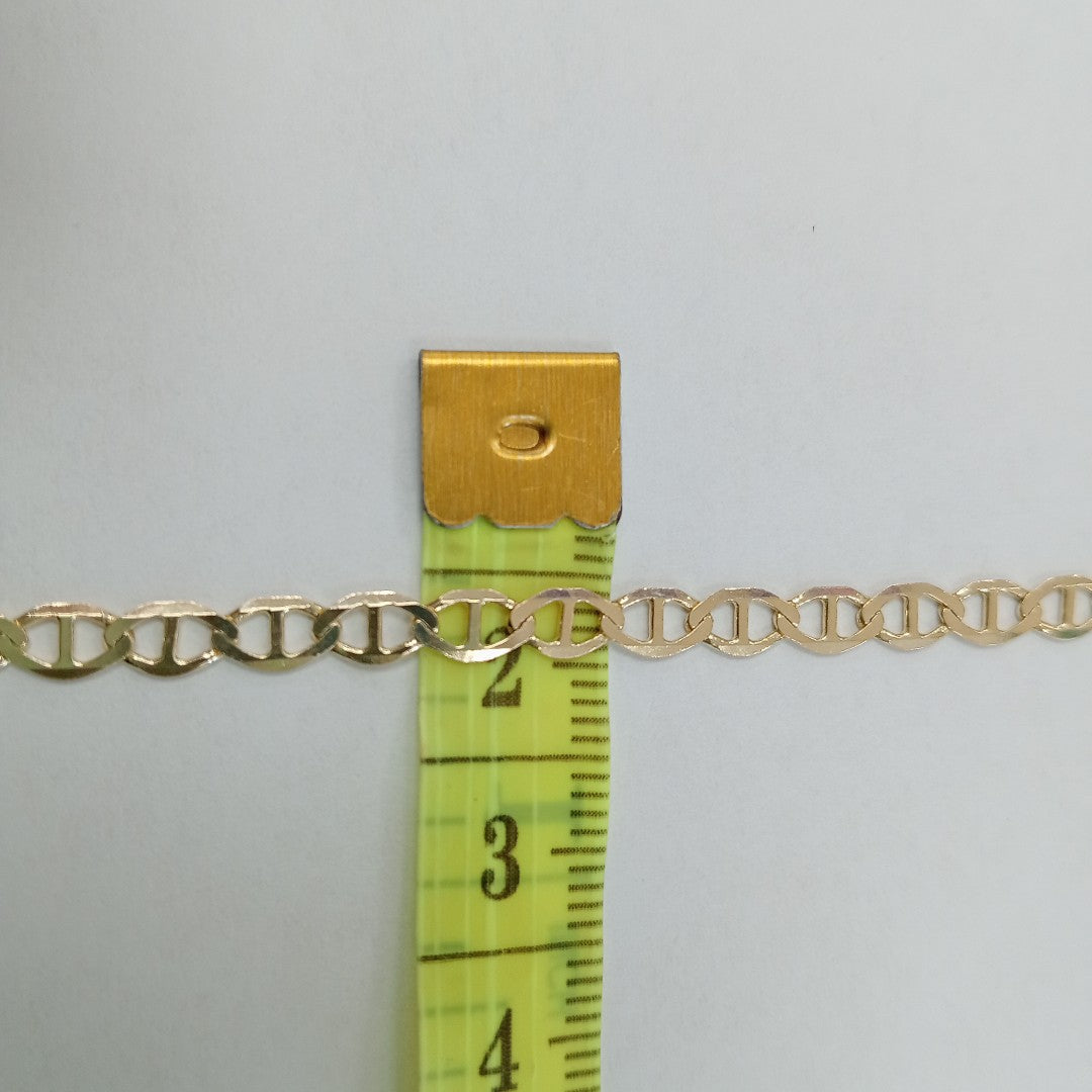 PULSERAS TEJIDO MARINERA ORO 14K 18 CM 2.9 GR (NUEVO)