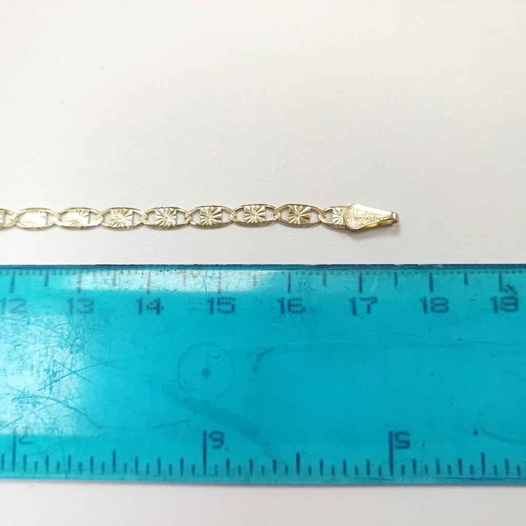 PULSERAS GUCHI ORO 14K 18 CM 2.8 GR (NUEVO)