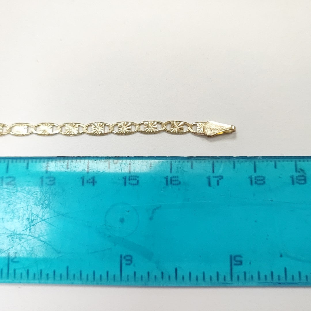 PULSERAS GUCHI ORO 14K 18 CM 2.8 GR (NUEVO)