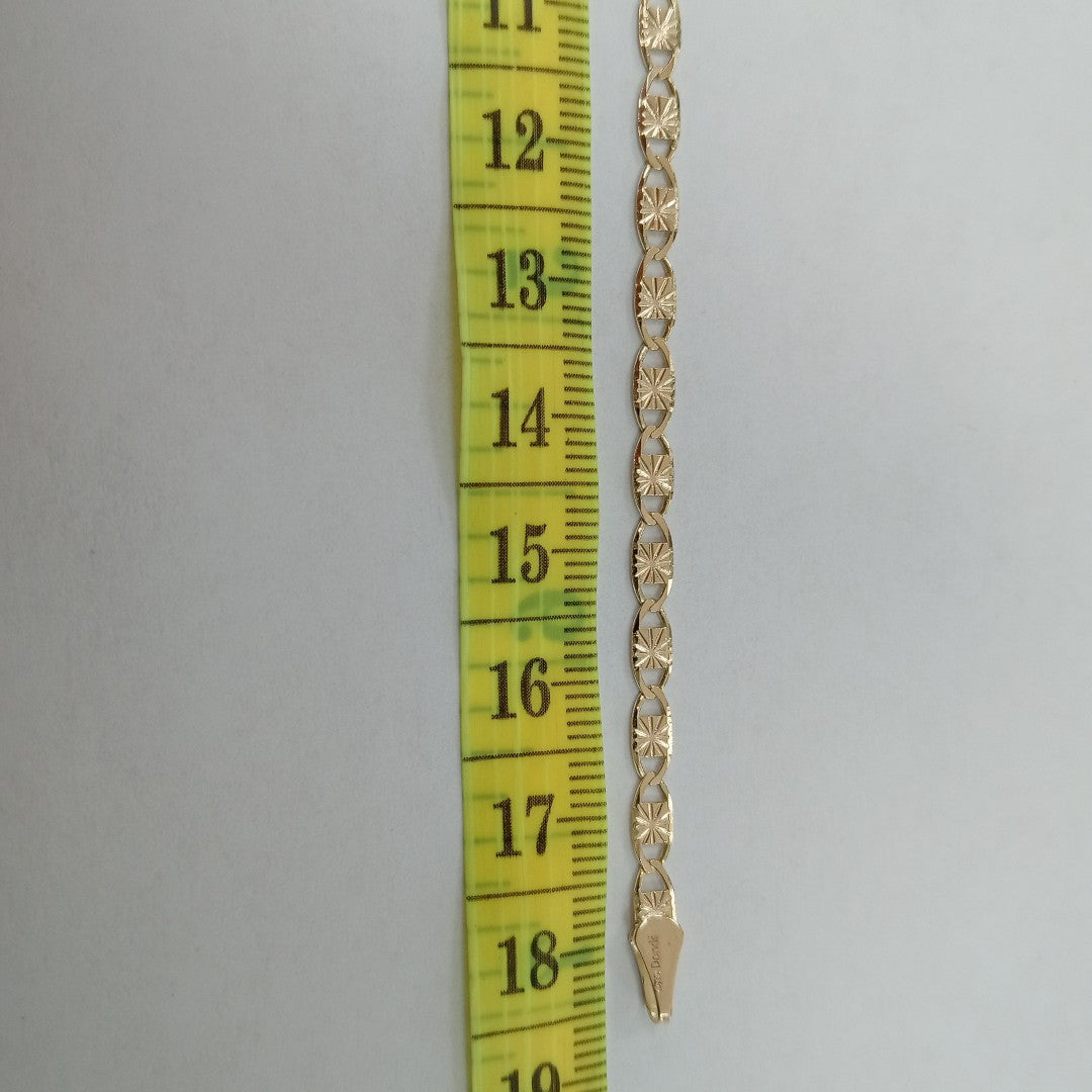 PULSERAS GUCHI ORO 14K 18 CM 2.9 GR (NUEVO)