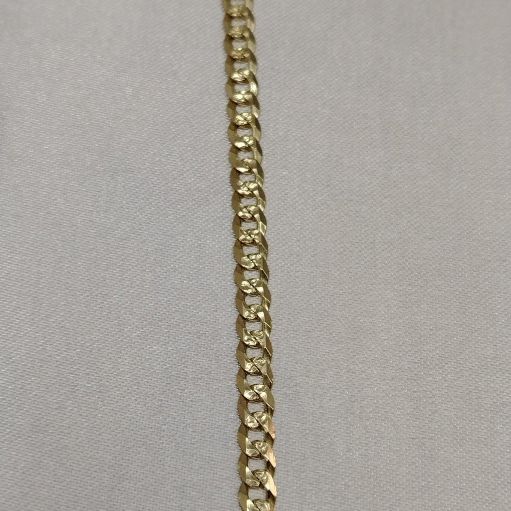 PULSERAS TEJIDO BARBADA ORO 10K 18 CM 6.5 GR (NUEVO)