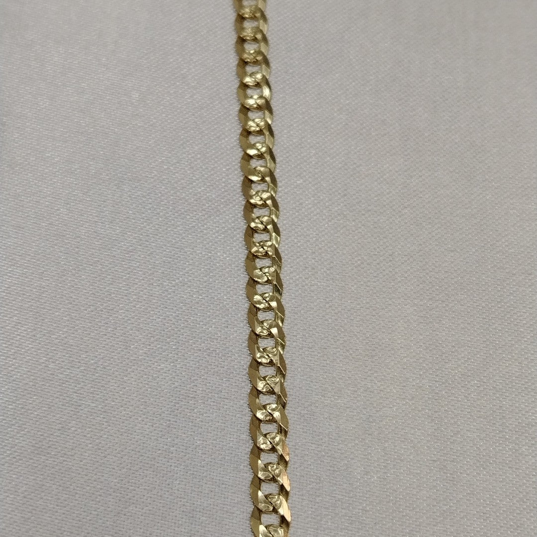 PULSERAS TEJIDO BARBADA ORO 10K 18 CM 6.5 GR (NUEVO)