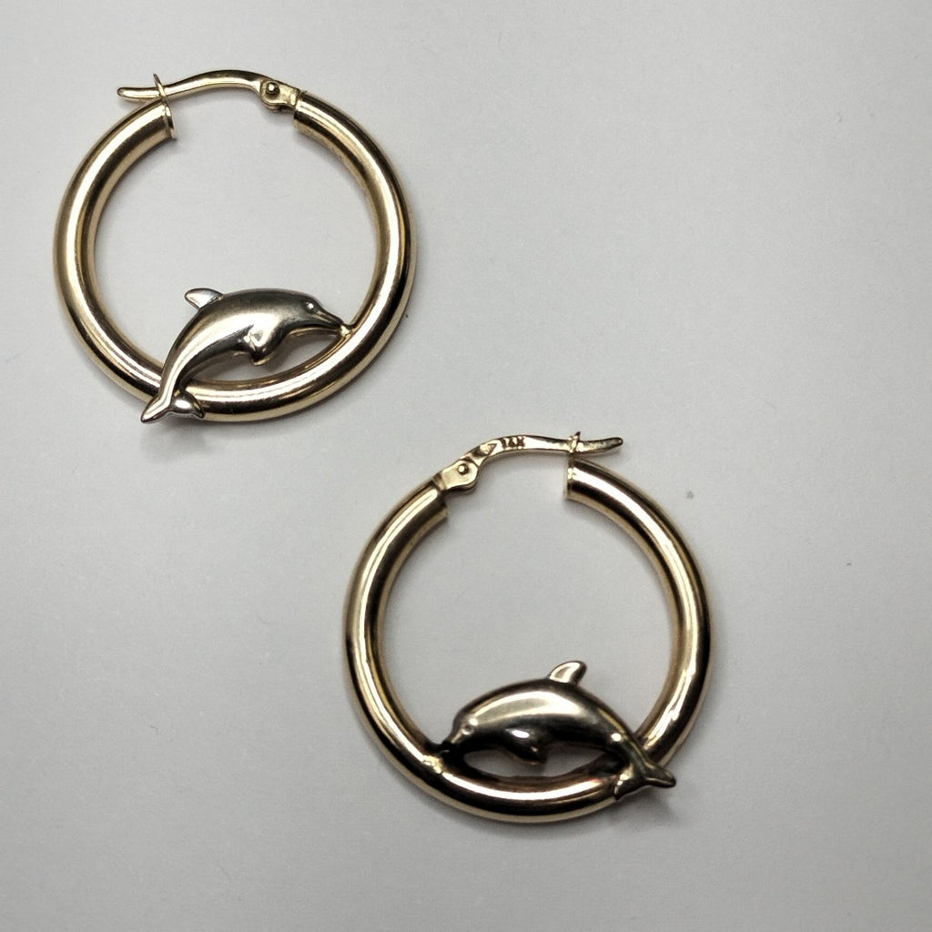 ARRACADAS PAR ORO 14 K 3.3 GRMS (SEMINUEVO)
