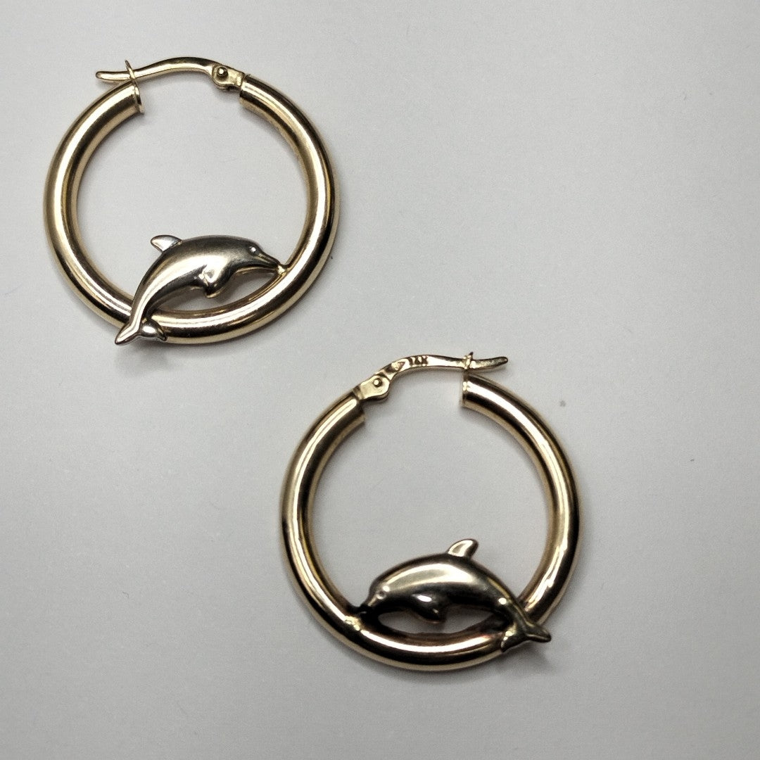 ARRACADAS PAR ORO 14 K 3.3 GRMS (SEMINUEVO)