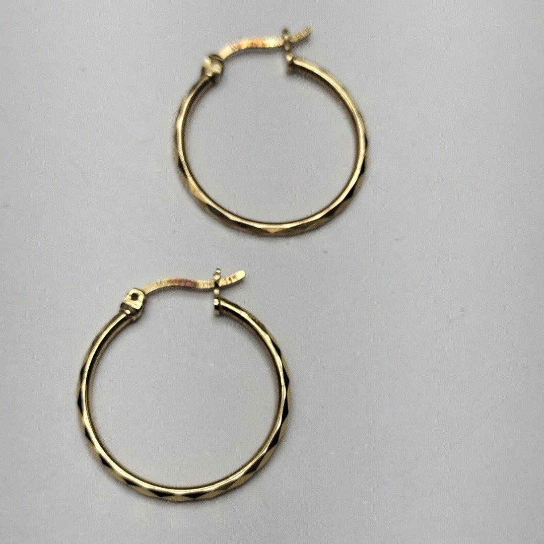 ARRACADAS PAR ORO 14 K 1.3 GRMS (SEMINUEVO)