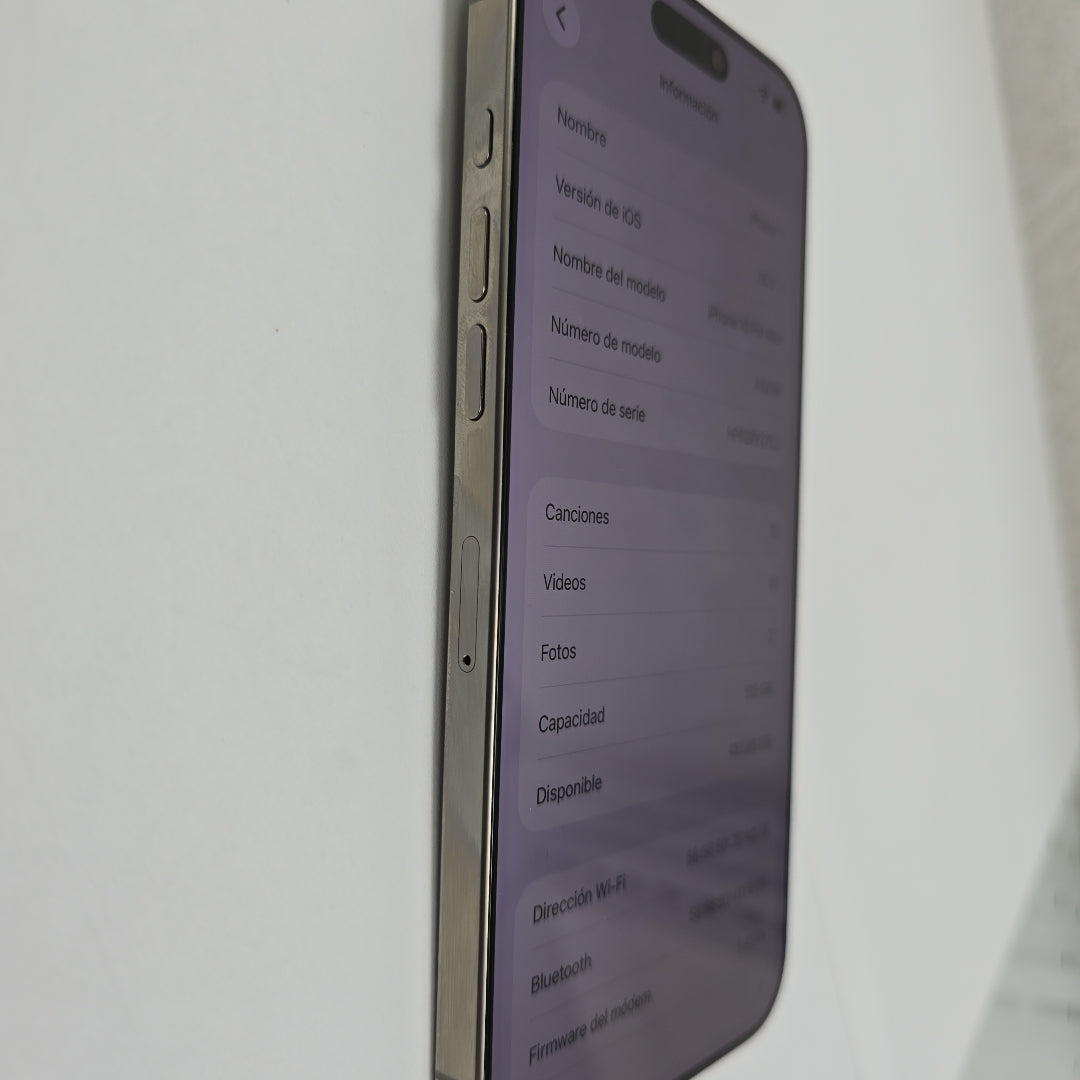 CELULAR APPLE IPHONE 16 PRO MAX A3295 (2024) 512 GB 8 GB RAM (SEMINUEVO)